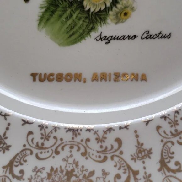 TWO ITEMS: Vintage Collectible Tucson Arizona Plate and Southwestern Key Ring - Picture 7 of 8